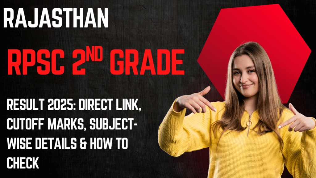 RPSC 2nd Grade Result 2025